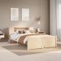 Preview: ARDEBO.de - Massivholzbett mit Regal ohne Matratze 120x190 cm Kiefer