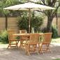 Preview: ARDEBO.de - 5-teiliges Garten-Esszimmer-Set aus massivem Teakholz