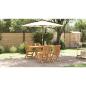 Preview: Garten Essgruppe 5 pcs Braun Massivholz Teak