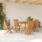 Preview: 5-teiliges Garten-Esszimmer-Set aus massivem Teakholz