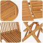 Preview: Garten Essgruppe 5 pcs Braun Massivholz Teak