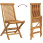 Preview: 5-teiliges Garten-Esszimmer-Set aus massivem Teakholz