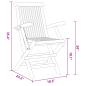 Preview: Garten Essgruppe 7 pcs Braun Massivholz Teak