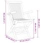 Preview: Garten Essgruppe 7 pcs Braun Massivholz Teak