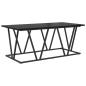Preview: Couchtisch Schwarz Eiche 100x50x40 cm aus Holz und Metall