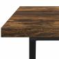 Preview: Couchtisch aus geräucherter Eiche 100x50x40 cm, Holz und Metall
