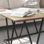Preview: Couchtisch Artisan Eiche 100x50x40 cm aus Holzwerkstoff und Metall