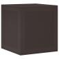 Preview: Gartenlagerbox Braun 55x53x57 cm PP