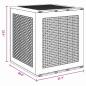 Preview: Gartenlagerbox Braun 55x53x57 cm PP