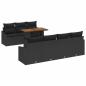 Preview: Garten-Sofa Set 8-teilig Schwarz Poly-Rattan Garten-Essgruppe