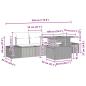 Preview: Gartensofa-set 5 Stk. Schwarz und Braun
