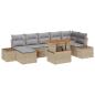 Preview: Garten Sofa Set Set aus 8 Beige, Grau