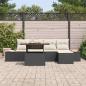 Preview: Gartensofa-set 6 pcs Schwarz und Beige