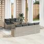 Preview: ARDEBO.de - Garten Sofa Set 8 Teile Natürlicher Rattan Synthetisches Rattan