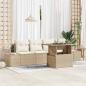 Preview: ARDEBO.de - Garten-Sofa-Set 5 Teile Beige PE-Rattan