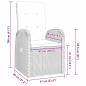 Preview: Garten Essgruppe mit Kissen 5 pcs Grau Poly-Rattan
