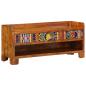 Preview: Schuhbank 100x35x45 cm aus massivem Akazienholz