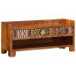 Preview: Schuhbank 100x35x45 cm aus massivem Akazienholz