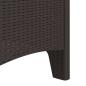 Preview: Gartensessel mit Kissen 4 Stück Braun Poly Rattan