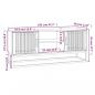 Preview: TV-Schrank Weiß 105x30x45 cm Holzwerkstoff und Eisen
