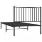 Preview: Bettgestell mit Kopfteil Metall Schwarz 90x200 cm