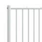 Preview: Kopfteil Metall Weiß 120 cm