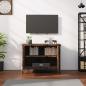 Preview: TV-Schrank mit Türen Braun Eiche 60x35x45 cm Holzwerkstoff