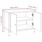 Preview: TV-Schrank mit Türen Braun Eiche 60x35x45 cm Holzwerkstoff