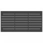 Preview: Garten Couchtisch Anthrazit 110x55x35cm Stahl
