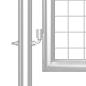Preview: Mesh-Gartentor Silbern 300x175 cm Verzinkter Stahl