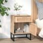 Preview: Nachttische 2 Stk. 40x30x55,5 cm Holzwerkstoff & Eisen
