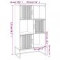 Preview: Highboard 70x35x125 cm Holzwerkstoff