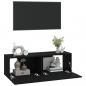 Preview: TV-Wandschränke 2 Stk. Schwarz 100x30x30 cm Holzwerkstoff