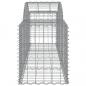 Preview: Gabionen mit Hochbogen 11 Stk. 200x50x60/80 cm Verzinktes Eisen