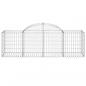 Preview: Gabionen mit Hochbogen 6 Stk. 200x50x60/80 cm Verzinktes Eisen