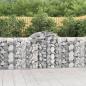 Preview: ARDEBO.de - Gabionen mit Hochbogen 2 Stk. 200x50x100/120cm Verzinktes Eisen