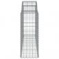 Preview: Gabionen mit Hochbogen 2 Stk. 200x50x100/120cm Verzinktes Eisen