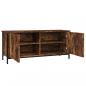 Preview: TV-Schrank mit Türen Räuchereiche 102x35x45 cm Holzwerkstoff