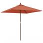 Preview: Sonnenschirm mit Holzmast Terrakotta 198x198x231 cm