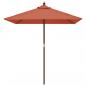 Preview: Sonnenschirm mit Holzmast Terrakotta 198x198x231 cm