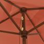Preview: Sonnenschirm mit Holzmast Terrakotta 198x198x231 cm