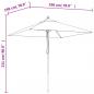 Preview: Sonnenschirm mit Holzmast Terrakotta 198x198x231 cm