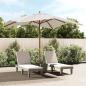 Preview: ARDEBO.de - Sonnenschirm mit Holzmast Sandfarben 300x300x273 cm