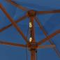 Preview: Sonnenschirm mit Holzmast Azurblau 198x198x231 cm