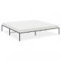 Preview: Bettgestell Metall Schwarz 183x213 cm