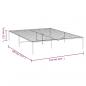 Preview: Bettgestell Metall Schwarz 135x190 cm