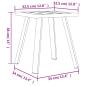 Preview: Gartentisch Anthrazit 34x34x38 cm Stahl