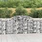 Preview: ARDEBO.de - Gabionen mit Hochbogen 3 Stk. 300x50x100/120cm Verzinktes Eisen