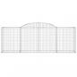 Preview: Gabionen mit Hochbogen 8 Stk. 300x50x100/120cm Verzinktes Eisen