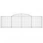 Preview: Gabionen mit Hochbogen 11 Stk. 300x50x80/100cm Verzinktes Eisen